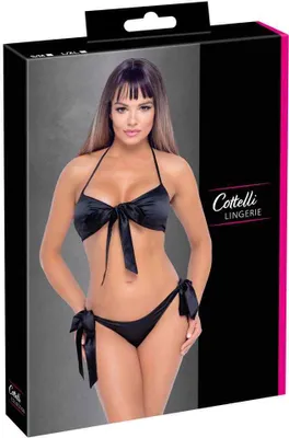 Produktbild von Cottelli LINGERIE - Soft-BH und Slip Set, schwarz, S/M