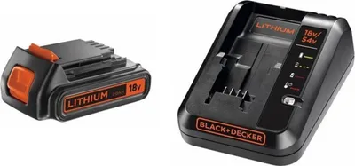 Produktbild von Black & Decker BDC2A20 - Batterie- & Ladegerät-Set - Lithium-Ion (Li-Ion) - 1,5 Ah - 18 V - Black &