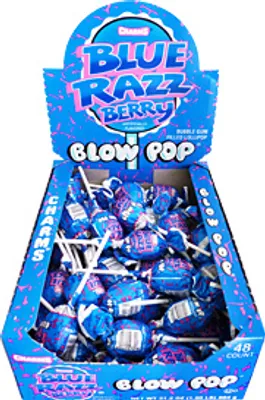 Produktbild von Blow Pops Blue Razz Berry (48 x 18g)