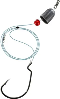 Produktbild von Jenzi Carolina Rig Fluorocarbon mit Offset Haken und Bullet #1