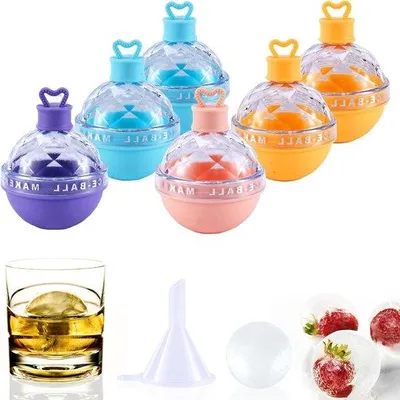 Image de Famanu Eisball Maker : Moules à glaçons en silicone extra-larges - 15 cm