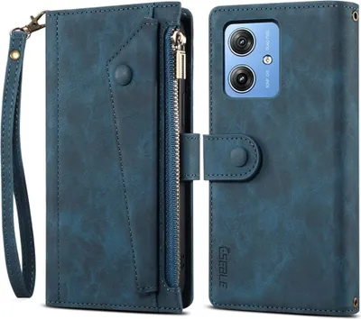 Produktbild von Motorola Moto G55 Hülle - Coverup Klapphülle mit Brieftasche - Blau