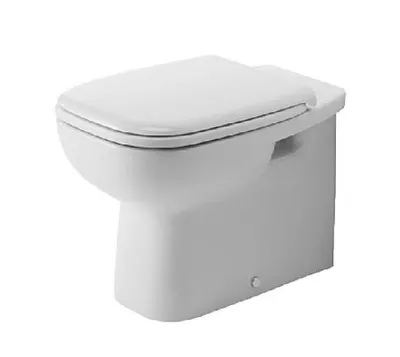 Produktbild von DURAVIT Stand-WC D-Code Tiefspüler mit Spülrand weiß glänzend ohne WC-Sitz 21150900002