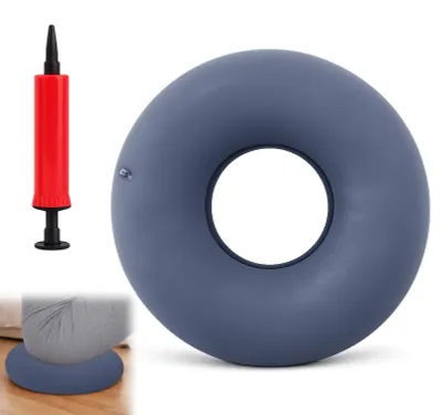 Produktbild von Sitzkissen zur Linderung von Steißbeinschmerzen und Hämorrhoiden, postoperativer Sitzring, für Bürostuhl, Auto und Rollstuhl (grau)