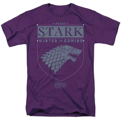 Produktbild von Game of Thrones - "House Stark" T-Shirt für Herren/Damen Uni TV38329 (XXL) (Violett)