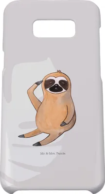Produktbild von Mr. & Mrs. Panda Samsung Galaxy S8 plus Handyhülle  Faultier Vogel - Grau Pastell - Geschenk, Genervt, Handy Case, Hülle, Nachdenklich, Spinner, Cover, Müde