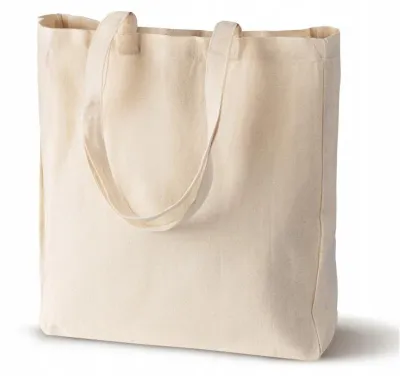 Produktbild von Allbag Robuste Baumwolltasche 38x8x8x38 cm ECRU Einkaufstasche Langer Henkel