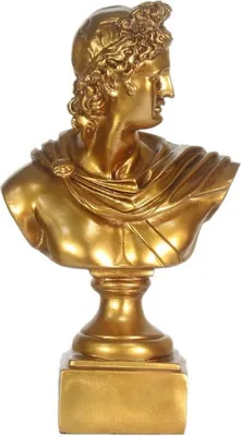 Image de Casa Padrino Buste de César baroque or 22 x 13 x H. 37 cm - Figurine décorative de style baroque