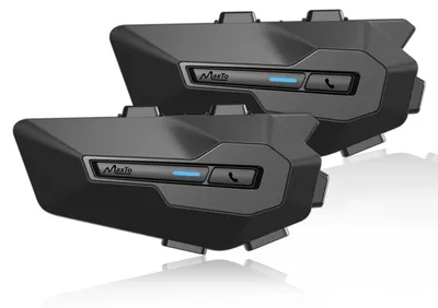 Obrázek produktu pro Bluetoothové interkomy do motocyklů, balení 2 kusů, s FM rádiem a možností sdílení hudby