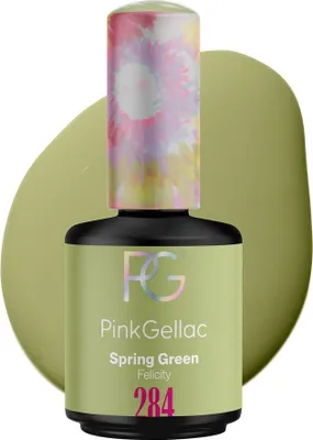 Produktbild von Pink Gellac - Shellac Nagellack 15 ml - Spring Green Gellack - UV Nagellack