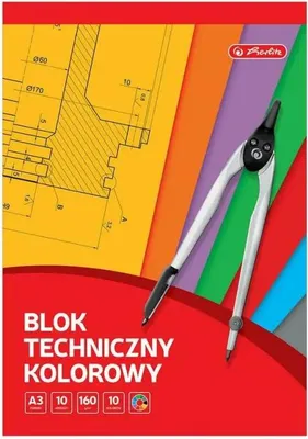 Produktbild von Blok techniczny A3 100 kartek kolorowy