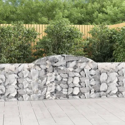Produktbild von Schanskorb-Bogen, 300 x 30 x 80/100 cm, aus verzinktem Eisen