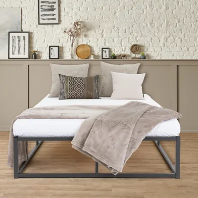 Produktbild von ML-Design Metallbett mit Lattenrost auf Stahlrahmen, 120x200 cm, Anthrazit
