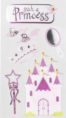 Produktbild von Heyda 203780684 Stick-On's-Mix "Prinzessin" 7,5 x 16,5 cm