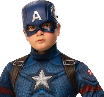 Produktbild von Rubie’s | Marvel Avengers Endgame | Captain America Steve | Halbmaske für Kinder