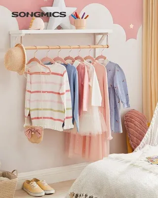 Produktbild von Famanu Kinderkleiderbügel aus Samt, Set von 30, rutschfest und platzsparend