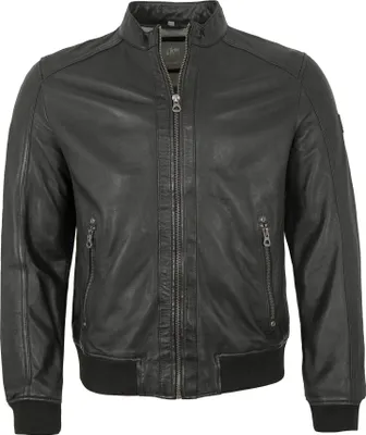 Produktbild von Gipsy by Mauritius - Herren Lederjacke Blouson Lammnappa schwarz : 3XL