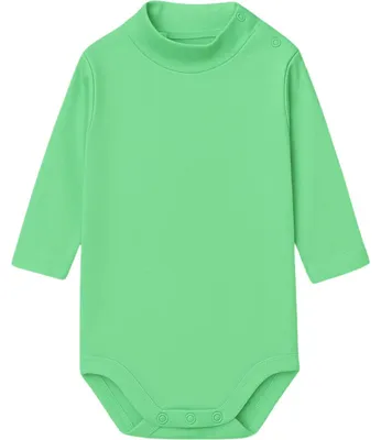 Produktbild von BABIDU Langarm-Baby-Body mit Rollkragen, 100% Baumwolle, Baby-Body für Neugebore