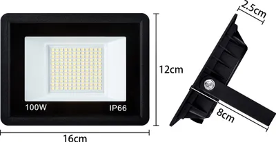 Obrázok produktu pre XMTECH 5x100W LED reflektor studená biela vonkajší reflektor super jasný IP66 vodotesný hliníkový reflektor svetlo
