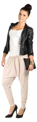 Produktbild von Damen Aladinhose Pumphose, Gr. S/M; Beige