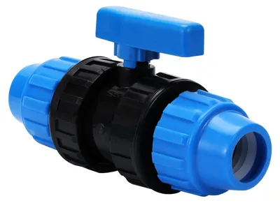 Produktbild von Kugelventil PN10 für PE-Rohr, 25 mm, mit Schraubverbindung