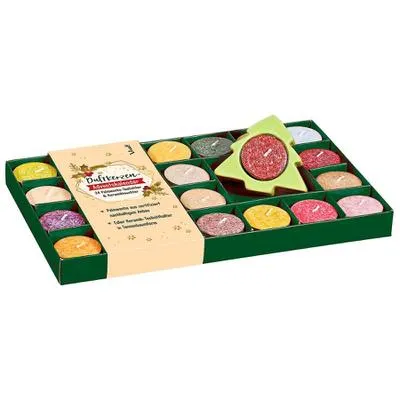 Produktbild von Duftkerzen-Adventskalender mit Keramikleuchter