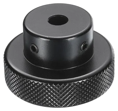 Zdjęcie produktu dla Śruba ze stopu aluminium o średnicy 40 mm, wraz ze śrubami i kluczem, kolor czarny