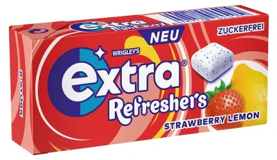 Productafbeelding van Wrigley's Extra Refreshers Strawberry Lemon - 12 x 8 stuks (12 x 17,9 gram)