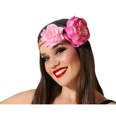 Produktbild von Atosa Haarband Mit Blumen Rosa  Rosa One Size