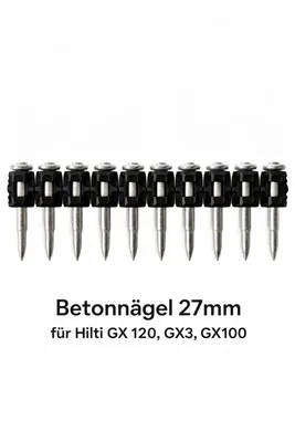 Produktbild von Betonnägel für HILTI GX 120, GX 3, GX100 - 27mm, 1000 Stück