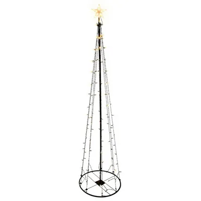 Produktbild von LEX 2,4 m LED Lichterbaum mit Stern warmweiß 154 LEDs +8 Funktionen LK060W-8