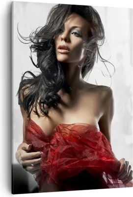 Produktbild von Bild auf Leinwand - Leinwandbild - Einteilig - Schönheit Körper Kleid Eleganz - 50x70cm - Wand Bild - Wanddeko - Wandbilder - Leinwanddruck - Wanddekoration - Leinwand bilder - Wandbild - PA50x70-2142