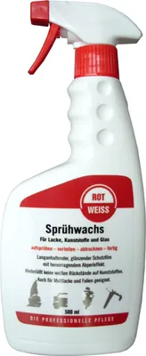 Produktbild von ROTWEISS Sprühwachs 500ml Wachs Versiegelung Finish Lack Mattlack Glas GFK Auto