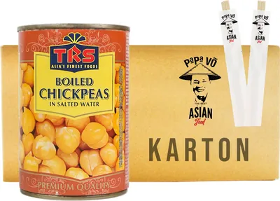 Produktbild von TRS Gekochte Kichererbsen 12x400g/ATG240g