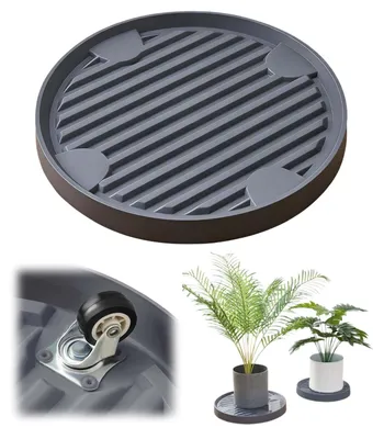 Immagine prodotto di Supporto per piante rotondo con ruote, 22 cm