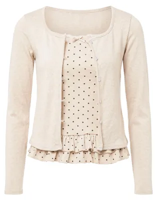 Image de Ensemble 2 pièces pour femmes BIANY - beige, taille XS