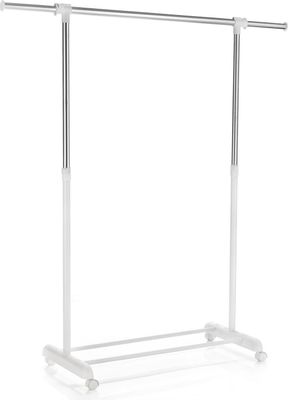 Rollgarderobe SALA Garderobenwagen Kleiderständer weiß höhenverstellbar und ausziehbar