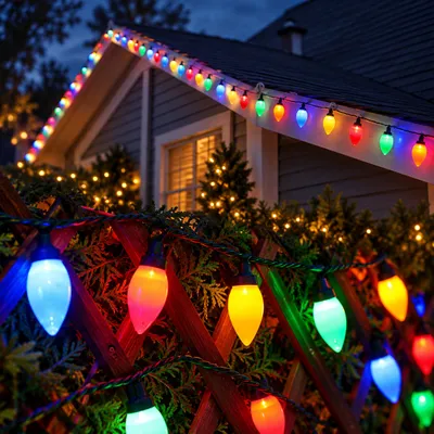 Produktbild von 7M Bunt LED Lichterketten Innen Außen, Weihnachten Deko Weihnachtsbaum Kugeln Lichterkette Batterie Betrieben mit Timer Dimmbar Fernbedienung