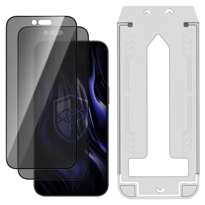 Produktbild von 3mk Privzone 9H Privatsphärenglas mit Applikator für Apple iPhone Air, 2 Stück, Anti-Spion Privatsphärefilter 28°, Härte 9H