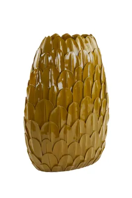Produktbild von Light & Living - Vase Feder - Gelb - 37x23x50cm