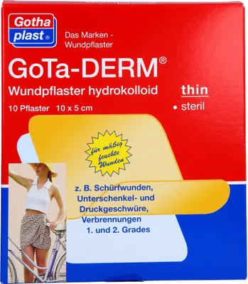 Produktbild von Gotha-Derm Hydrokolloides Wundpflaster 10cmx5cm, 10 St PFL