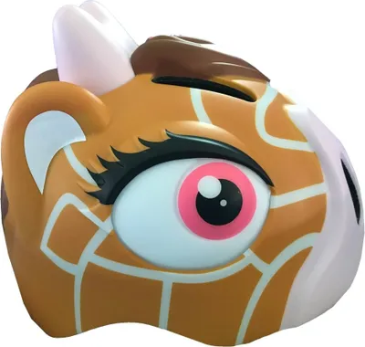 Produktbild von Crazy Safety Kinderhelm Giraffe braun 49-55cm Kopfumfang Led-Licht