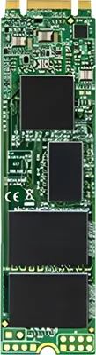 A close-up, top-down view of an internal computer component, likely an SSD, on a white background.
