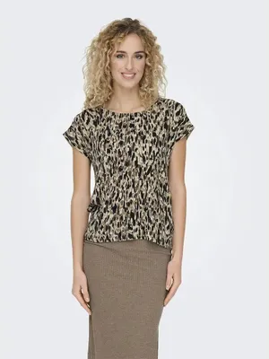 Image de Only Vigga T-shirt manches courtes Beige M Femme Beige M