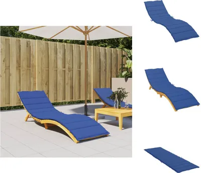 Produktbild von vidaXL Sonnenliegen-Auflage Königsblau 200x70x3 cm Oxford-Gewebe -  Sitzpolster