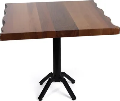 Image de Table bistrot, table carrée, table haute, comptoir, meubles en bois massif, tables