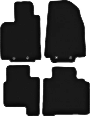 Produktbild von Wielganizator Velours-Autoteppiche – passend für Mazda CX-9 I (SUV, Bj. 2006-2015) –  schwarz, passgenau, mit Befestigungen set 4 Stk.