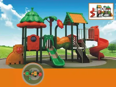 Immagine prodotto di Torre da gioco con scivolo Casetta da gioco all'aperto Parco giochi per bambini Scivoli
