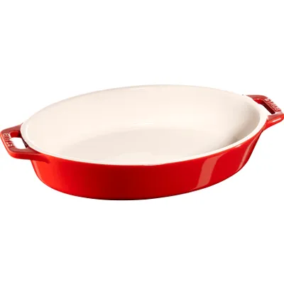 Zdjęcie produktu dla Staub - Owalny półmisek ceramiczny Cooking 1,1L Czerwony