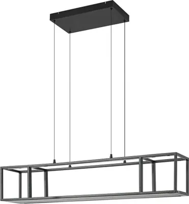Produktbild von Lucande LED-Hängeleuchte Estante, schwarz, dimmbar